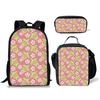 Classico Divertente Fresco Piccola Tartaruga Fantasia Stampa 3D 3pz/Set zaini per studenti Zaino per Laptop Zaino giornaliero Borsa per il pranzo Astuccio