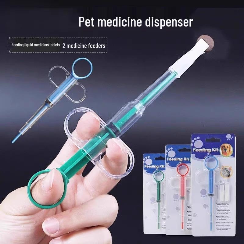 Newcomer 0.01 Pet Medicine Feeder: 2-Pack Press-Type Syringe for Liquid Medicine