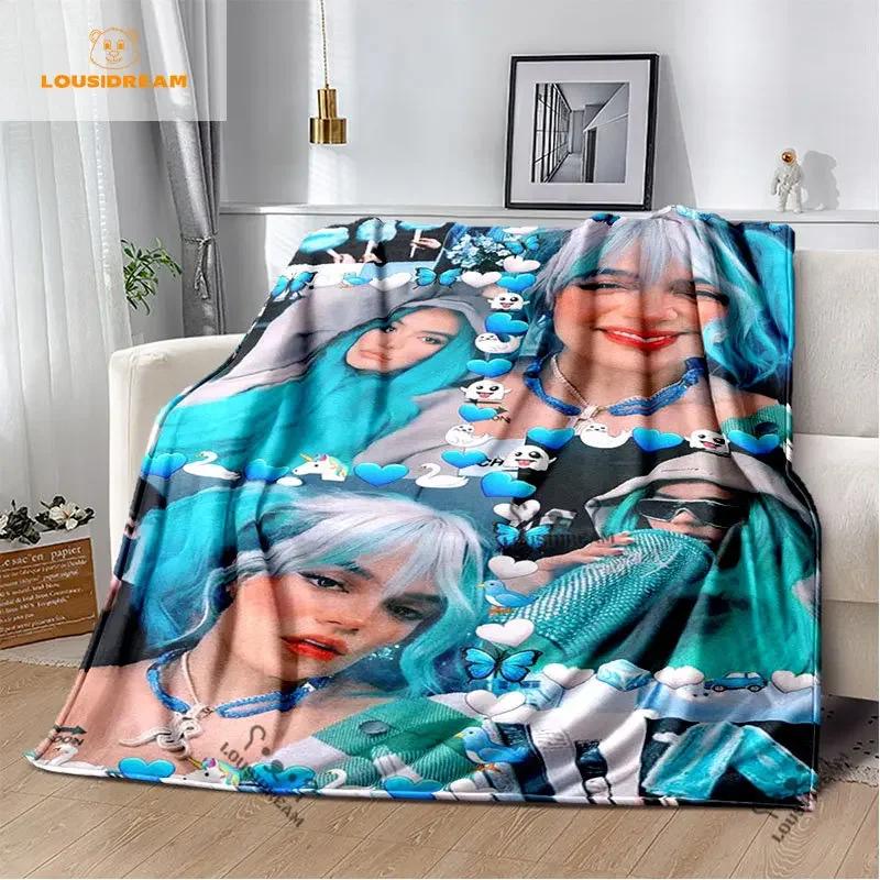 Karol G Bichota Blanket Personalized Warm Plush Cozy Home Girl Throw Blanket for Beding Comfortable Couch Lightweight Blanket