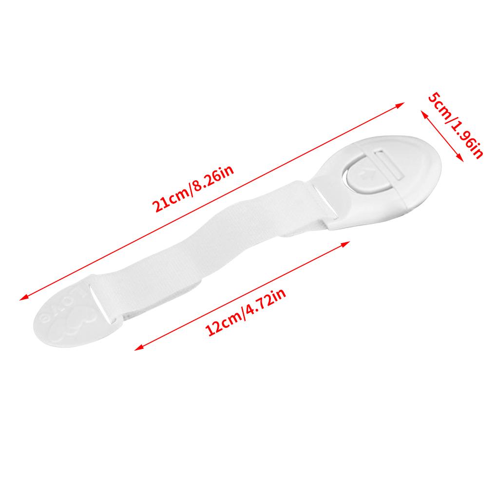 10pcs Child Protection Lock Color Nylon Webbing Multifunctional Adjustable Cabinet Drawer Safety Lock Household