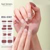 Self-Adhesive Gel Nail Stickers Full Nail Wraps Nail Decals Semi-Cured Polish Strips Nail Art Decoration for Women Girls