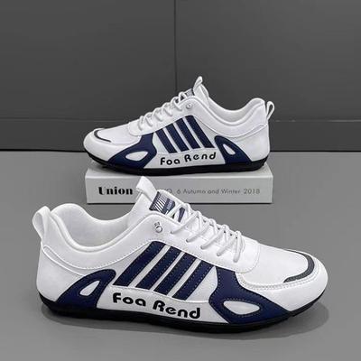 Mode Herrenschuhe Leichte PU-Leder Freizeitschuhe Outdoor Rutschfeste Sneakers für Herren Schnürschuhe Flats Komfort Trainingsschuhe Tenis Masculino