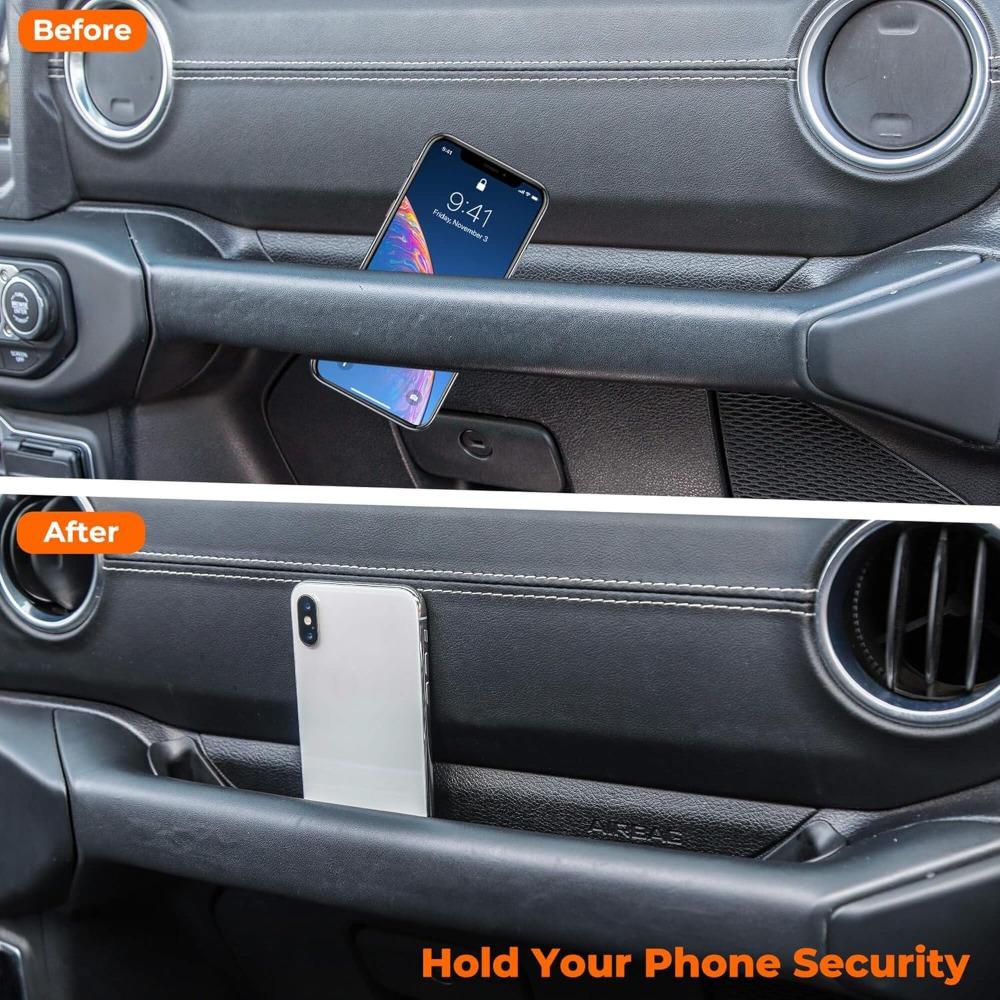 JL GrabTray Passenger Storage Tray Organizer Grab Handle Accessory Box for 2018-2023 Wrangler