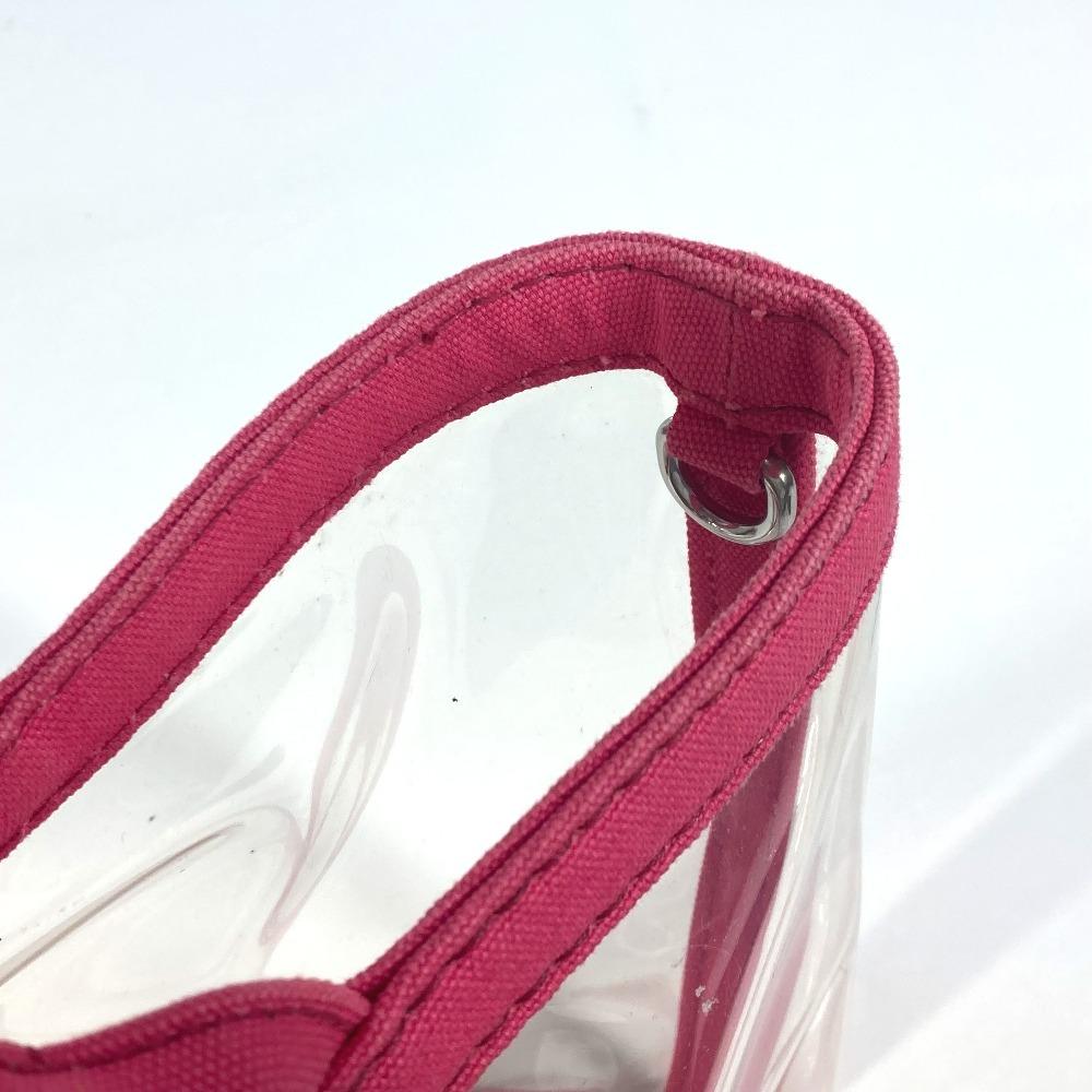 PRADA beach bag with pouch Logo Canapa 2WAY Bag Shoulder Bag Hand Bag Tote Bag