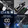 Nyeste High Power LED-lommelykt Oppladbar Type-c-lommelykt 18650 Long Range Tactical Light Super Bright Torch Fishing