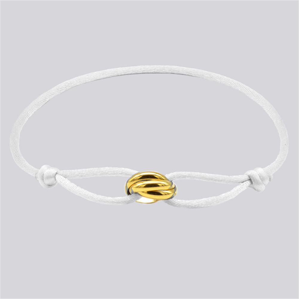 Luxus Unisex Armband 3 Metall Schnalle Handkette Verstellbares Herren Seilarmband für Frauen Schmuckgeschenke