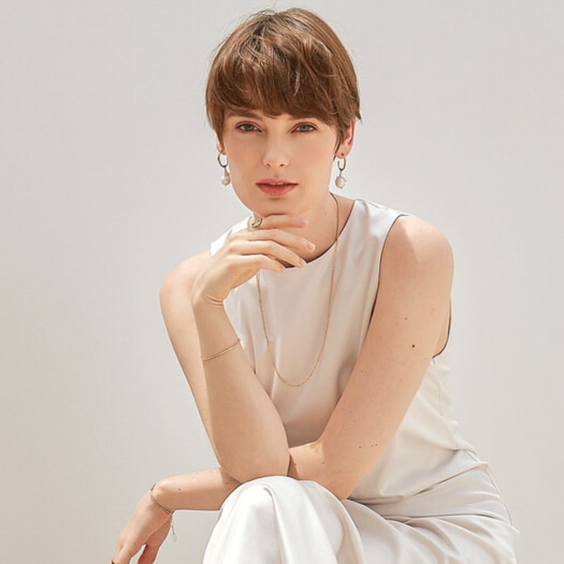 DOUZE Einfacher Linien Armreif