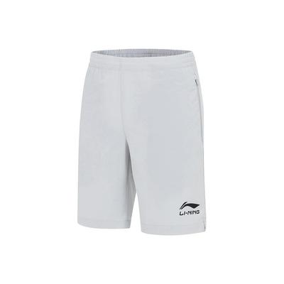 Li Ning Einfache Leichte Schnelltrocknende Atmungsaktive Sport-Trainingsshorts Herrenshorts Grau AKSS455-1