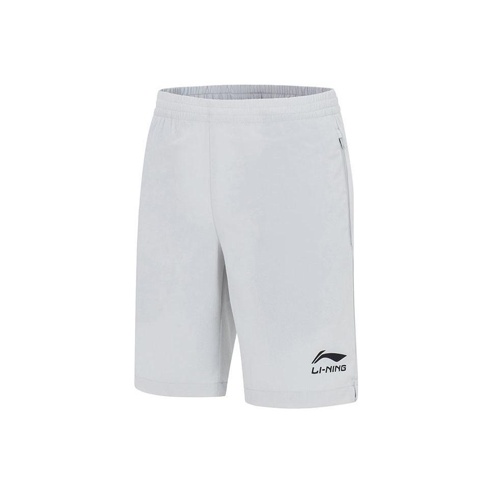 Li Ning Plain Lightweight Quick-Dry Breathable Sports Training Shorts Men shorts Gray AKSS455-1