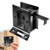 Privacy Sliding Door Lock with Pull  Stainless Steel Privacy Pocket Door Hardware Sliding Latch for 1-3/8” Thickness Door