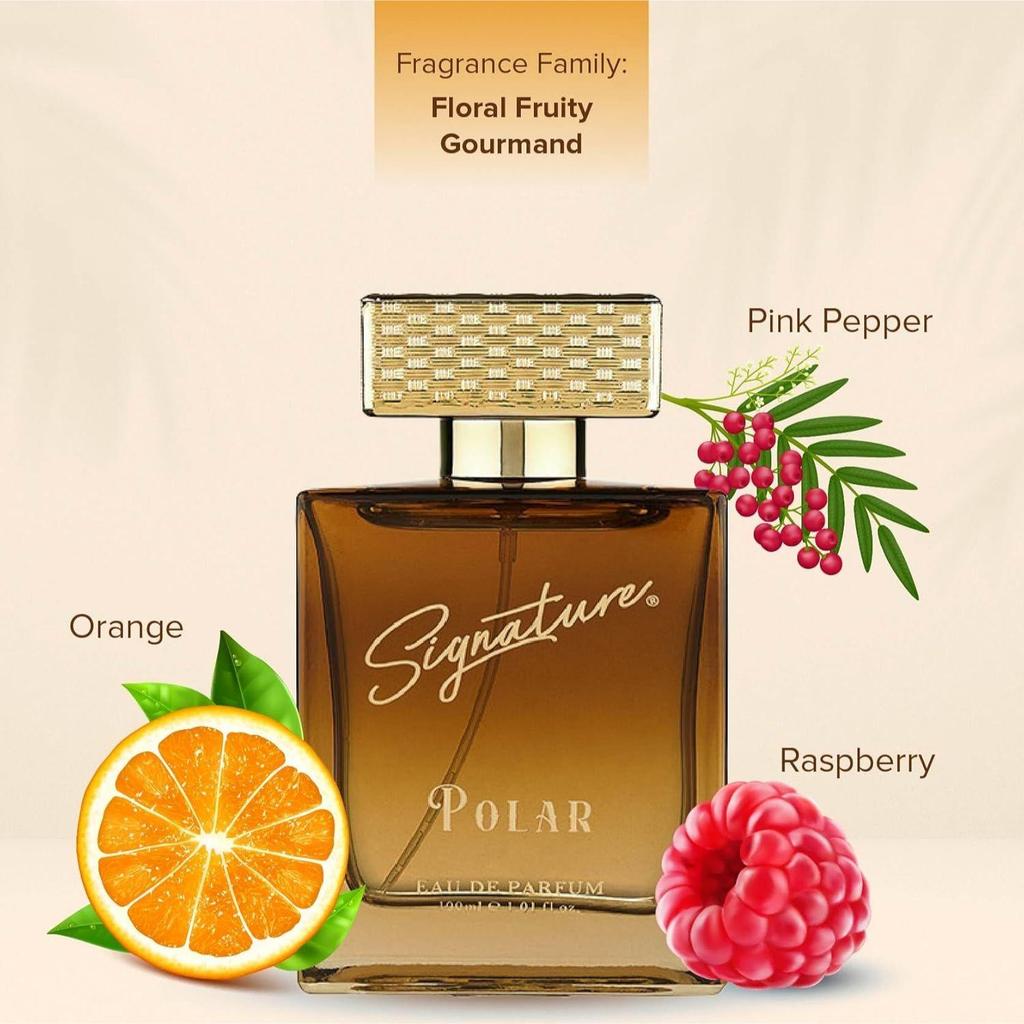 Signature Aura Polar Parfume 100ml | Floral Fruity Gourmand Scent Eau De Parfum