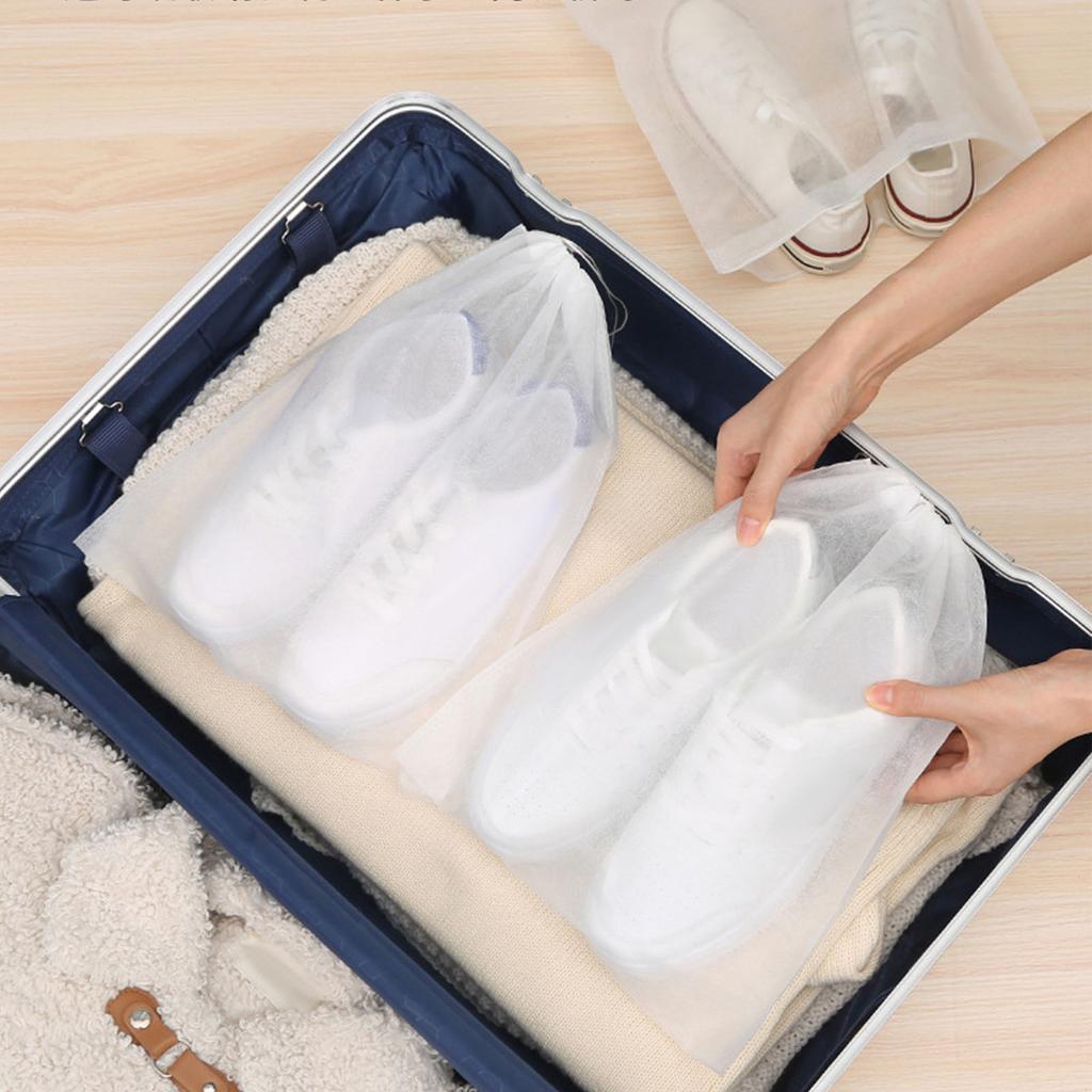 Kordelzug Schuhbeutel Staubdicht Wiederverwendbare Schuh Organizer Aufbewahrungsbeutel für Reisen und den Heimgebrauch