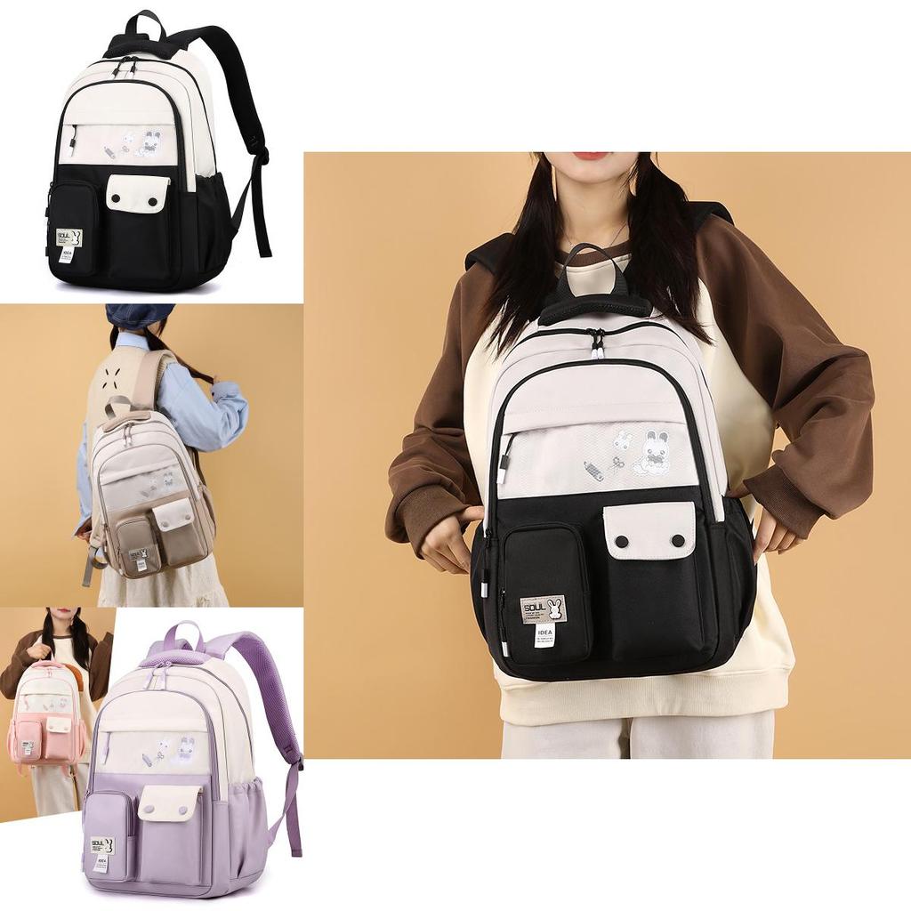 Nylon Material Cute Animal Pattern Printed Lightweight School Backpack For Boys And Girls