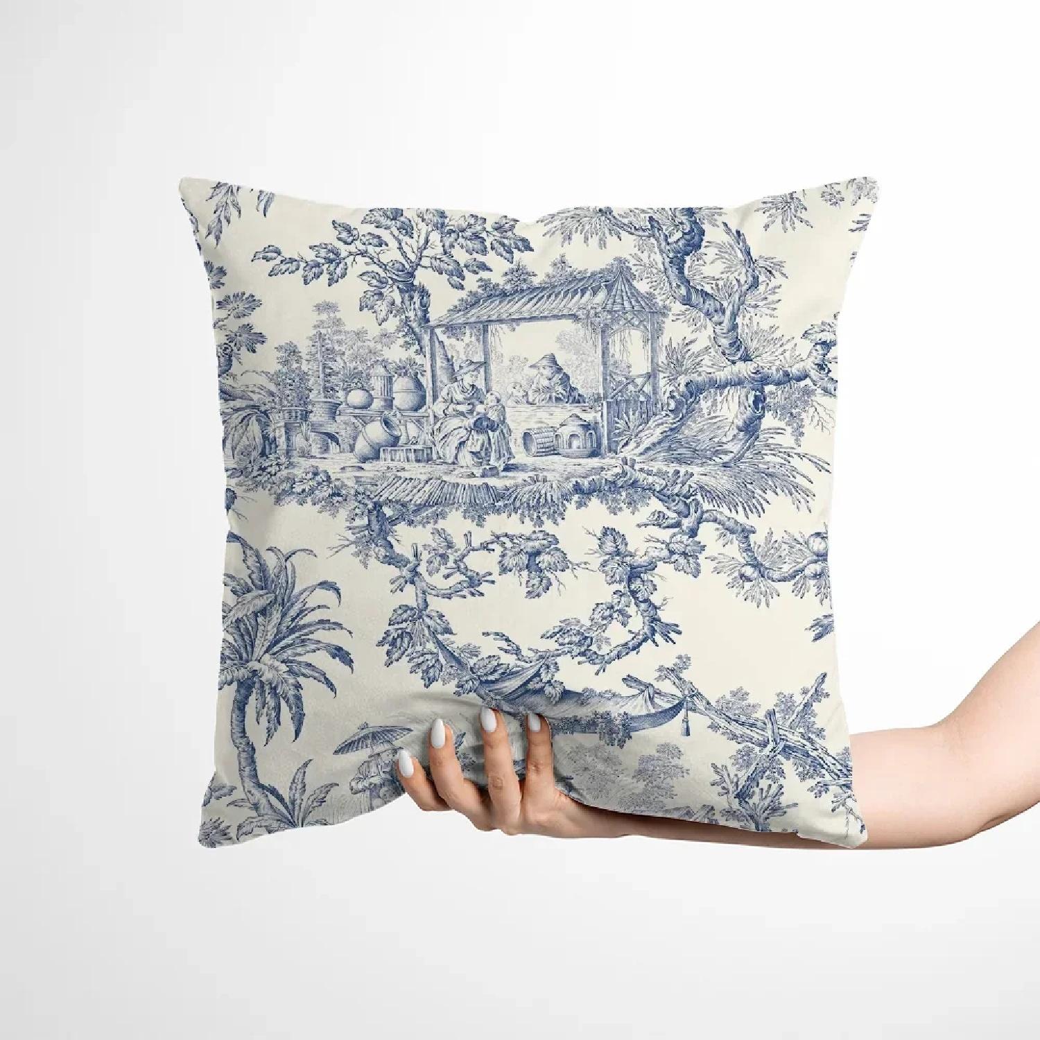 

Подушки для дивана Toile De Jouy Подушки Декоративная наволочка Подушки Домашний декор Наволочки для кровати Хёнджиндз, 30x30cm