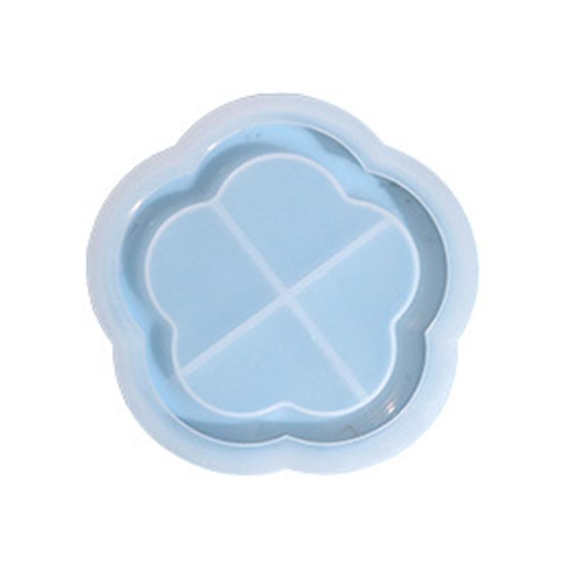 Cloud Heart Flower Shape Tray Silicone Mold Jewelry Container Resin Casting Mold Candle Holder Mold Easy To Clean