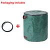 60-500L PP Garden Yard Waste Bag With Lid and Leaf Scoops Waterproof Outdoor Gardening Storage Bag for Plant and Leaf Collection