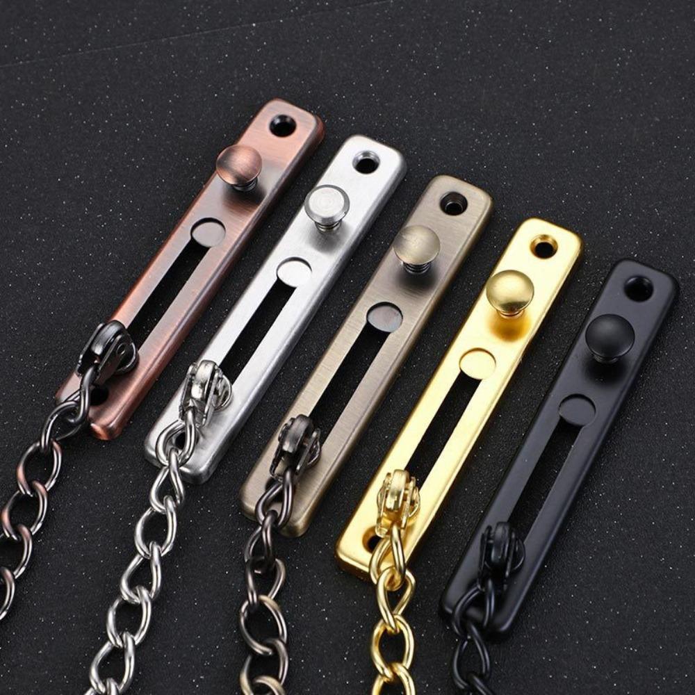 Anti-theft Door Inner Latch Buckle Security Home Door Bolts Sliding Fastener  Hardware Accessories