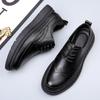 Herrenschuhe Frühling neu Leder Brock geschnitzt Kleid trendy Herren Plateau Business Casual Lederschuhe Herren