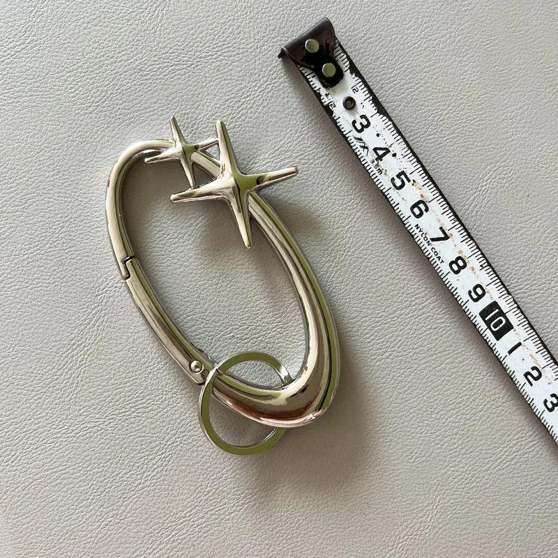 Zinc Alloy Bag Charm Trinkets Keychain Cross Carabiner Keychain Camping Hiking Outdoor Climber Waist Pendant Accessories Gift