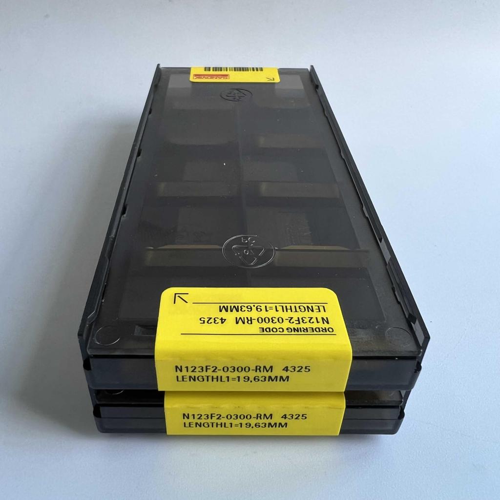 Original Sandvik / N123F2-0300-RM 4325 / CNC lathe carbide blade 10 Pcs