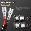 RIGIDON LED Light Bar Wiring Harness Kit 18AWG ON OFF Switch Power Relay