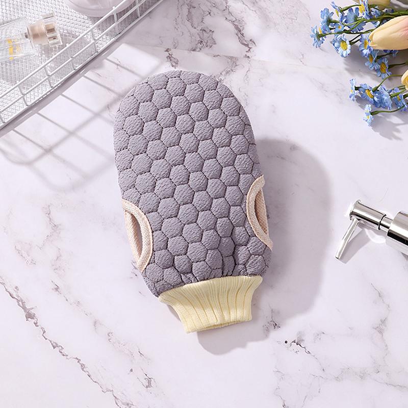 Two-Sided Bath Scrub Glove Bath For Peeling Exfoliating Body Cleaning Dead Skin Gloves For Shower Body Brush Towel Spa Foam Body