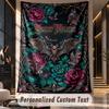 Skull Gothic (14) Theme Custom Tapestry Personalized Custom Name Text Wall Hanging Tapestry Home Decor Background Cloth