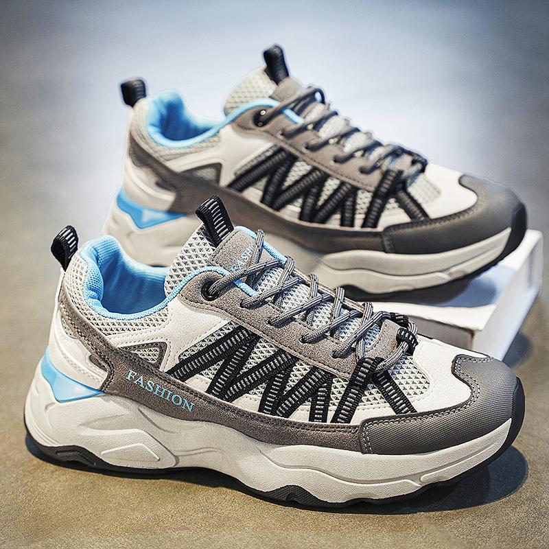 

Men s Versatile Casual Sports Shoes Outdoor Hiking Travel Anti Slip Thick Sole Height Increasing Dad 2025 44 Standard Sports Code