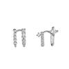 Korean Version of Temperament Simple Ear Bone Clip Small Exquisite Asymmetric Zircon No Ear Hole Tide Earrings