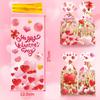Valentine's Day Heart-Shaped Gift and Cookie Packaging Bag