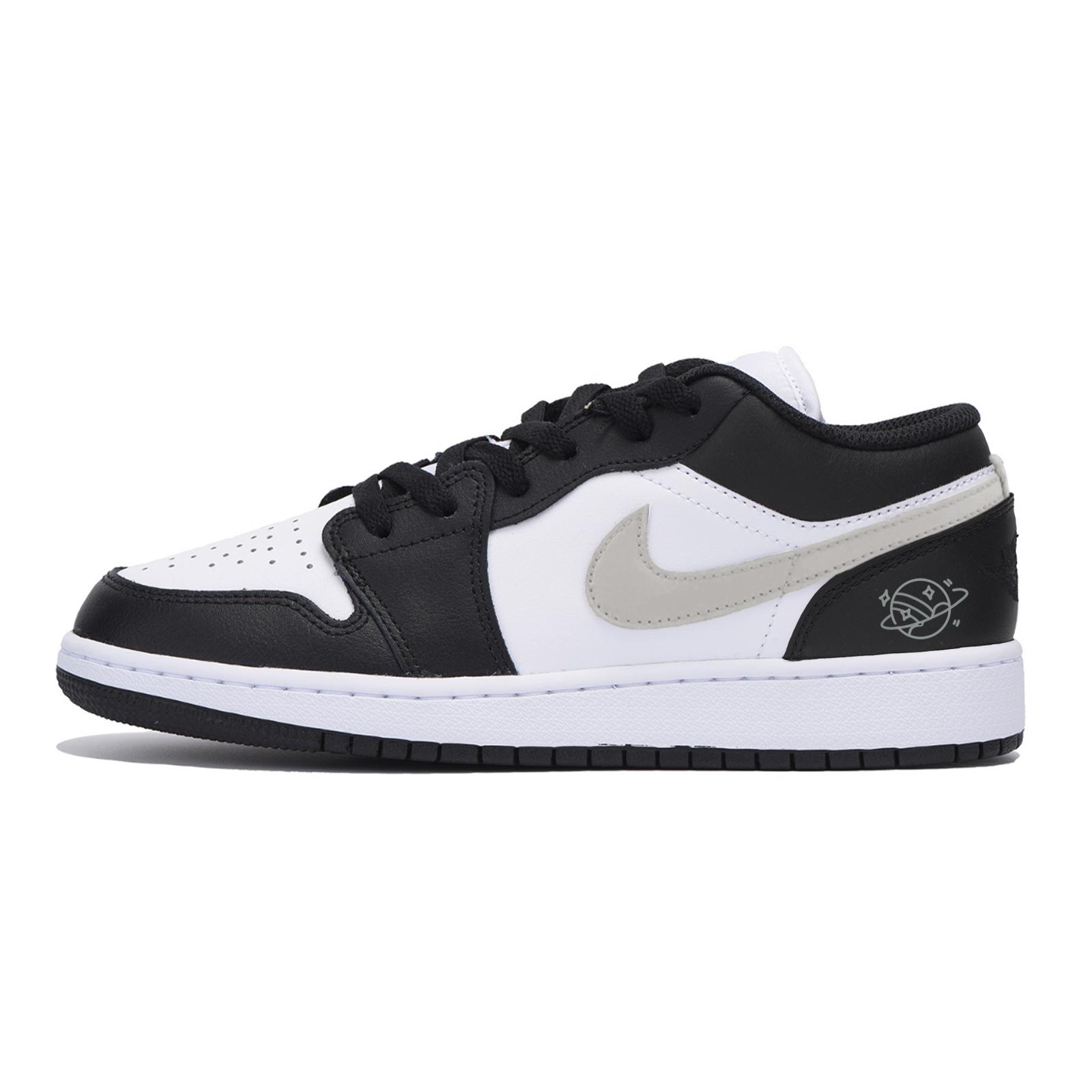 Jordan Air Jordan 1 Abrasion Resistant Slip Resistant Low top Vintage Basketball Shoes Men s Black 553558-131(Team85-) 43