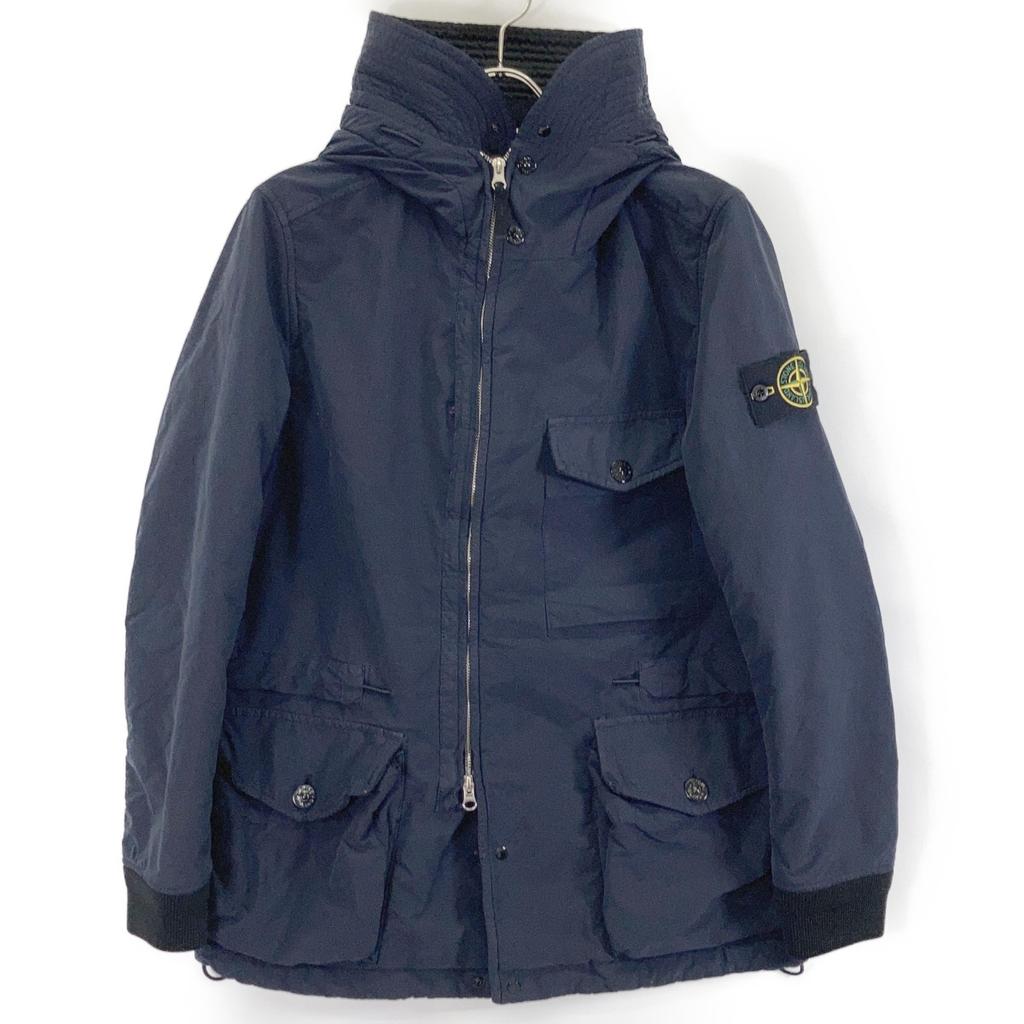 STONE ISLAND [Domestically Authorized] 751541131 DAVID LIGHT-TC WITH MICROPILE Cargo Pocket Hooded Jacket Jacket M NavyUsed
