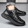 Fashion Fashion Brand Men Shoes Handmade High Quality Genuine Leather Non-Slip Mens Sneakers Lace-up Comfort Business Man Casual Shoes