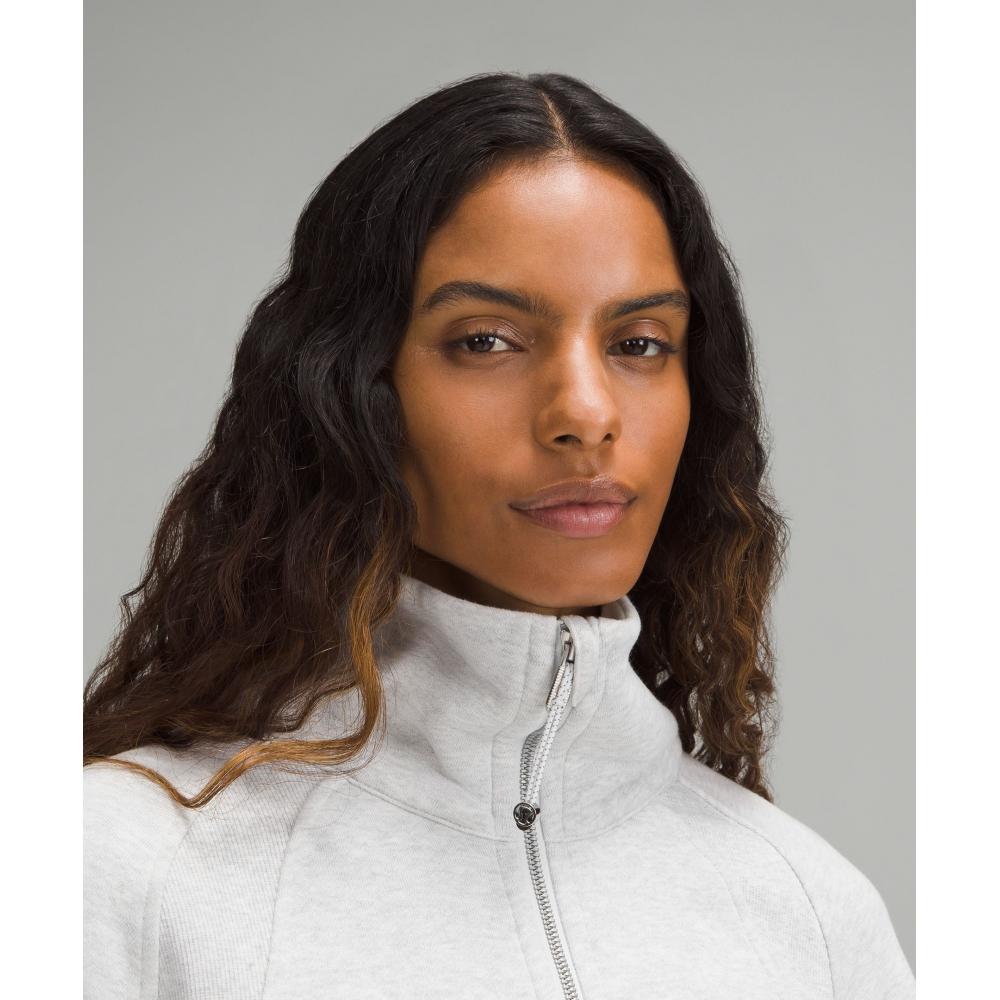 Lululemon Scuba Oversized Funnel Neck Half Zip Heathered Core Ultra Light Grey