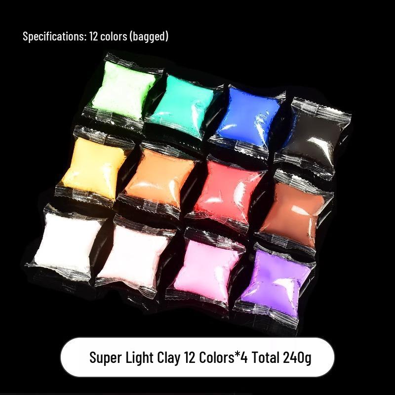 Set Jucării Adeziv Siliconic Epoxidic Super Moale cu Pudră Anti-Adezivă și Fulgi de Cocos Mochi DIY