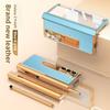 Magnetic Snap-on Case Galaxy Z Fold5 With Leather Texture Full Coverage Shockproof Kickstand Stylus Slot