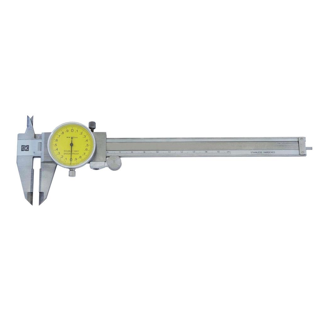 Niigata Seiki SK DVC-15W Carbide-Tip Dial Caliper, 150 Mm