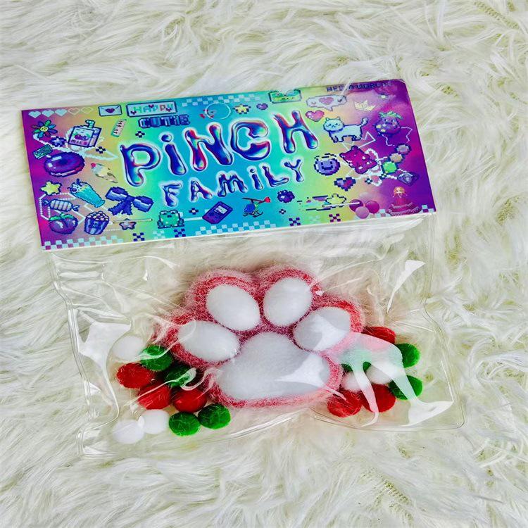 Super Soft Plush Cat Claw Blind Bag: Music Pinch Decompression Toy