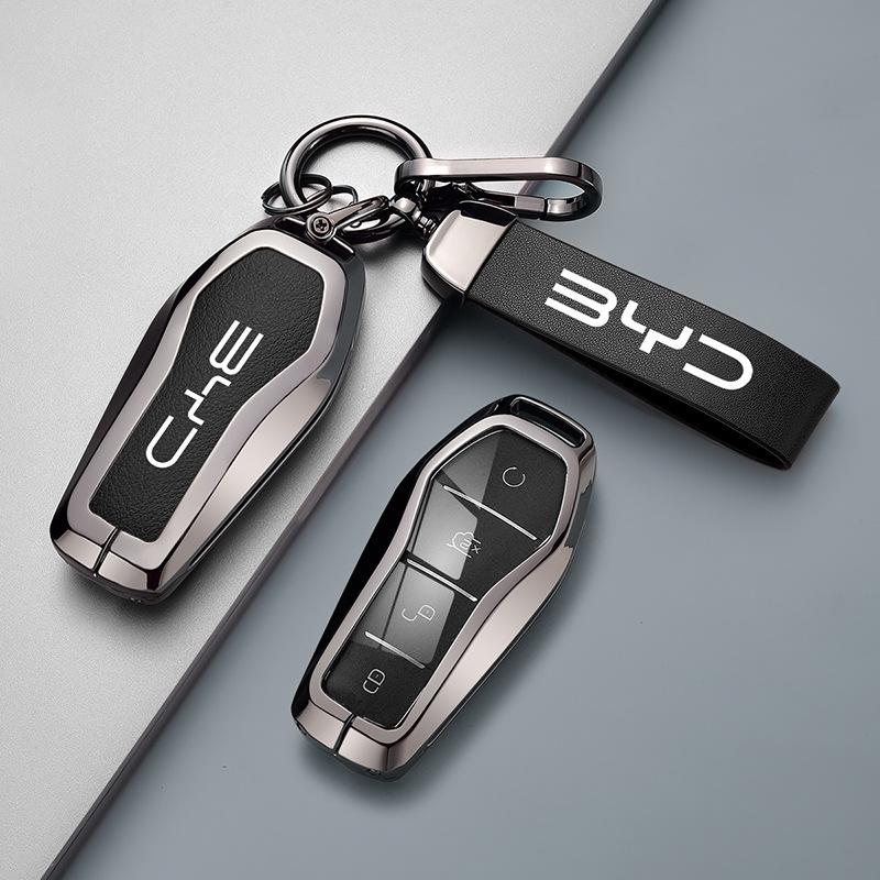 BYD Car Key Case: Compatible with Qin PLUS, Tang, Seagull, Seal, Dolphin, Song Plus, Han EV, Yuan, and Frigate.
