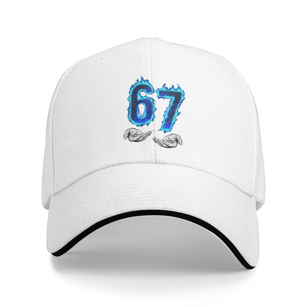 6 7 Meme Six Seven 67 Hands Meme Casual Baseball Cap Outdoor Gym Trucker Hat Summer Hot Sale Couple Women Fashion Baseball Caps