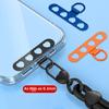 Ultra-Thin Metal Stainless Steel Clips for Phone Lanyards, Connection Pieces for Phone Cases, Anti-Loss Sturdy Back Adhesive Card