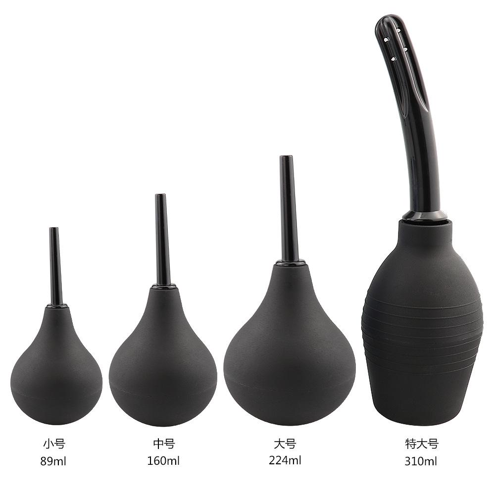 89mL/160ml/224ml/310ml Pear Shaped Enema Rectal Shower Cleaning System Anus Ball Enema Anal Cleaning Female Vaginal Douche