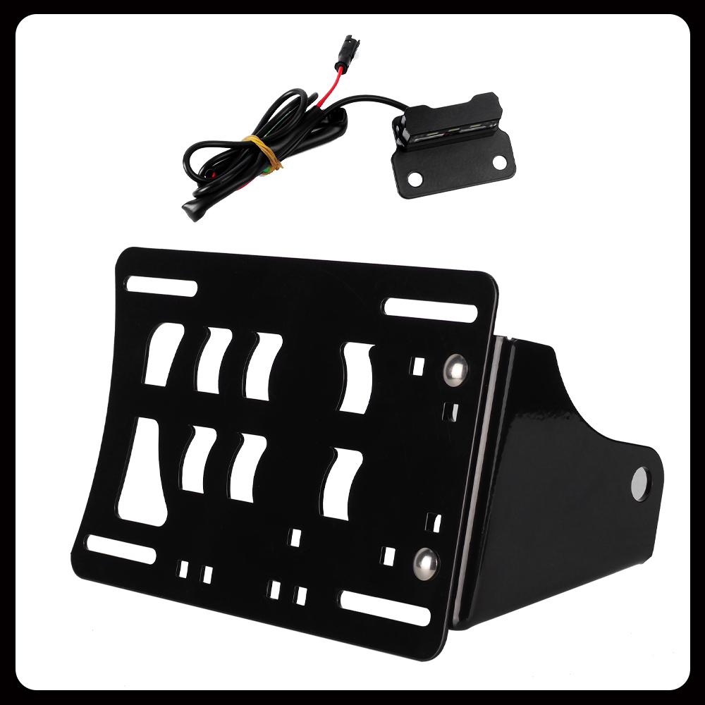 For Harley-Davidson Street Bob FXDB (2006-2017) / Fat Bob FXDF (2008-2016) Motorcycle LED Swingarm License Plate Holder