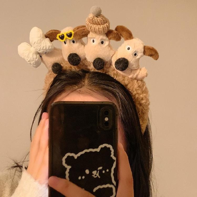 Cartoon Puppy/Biscuit Hair Hoop Christmas Teens Cosplay Headband Multiple Color