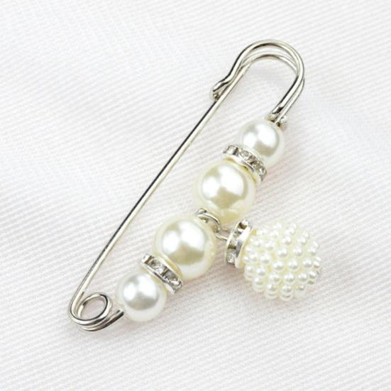 Bezpečnostní brož Jemné zpracování Prevence expozice Atraktivní Faux Pearl Women Safety