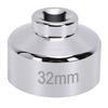 32mm Ölfilterschlüssel 3/8 Zoll Antrieb Chrom-Vanadium-Stahl Sechskant 6-Kant Ölfilter-Entfernungswerkzeug