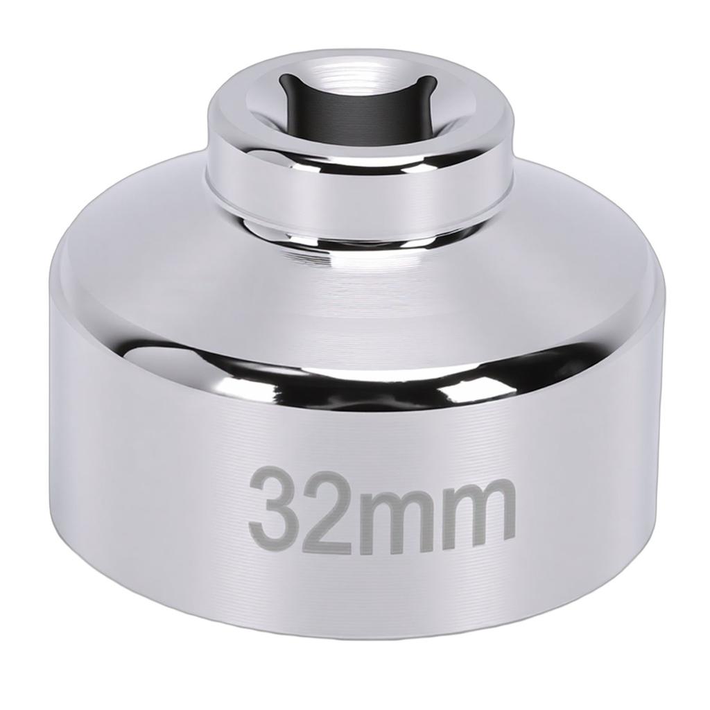 32mm Oil Filter Socket Wrench 3 8in Drive Chrome Vanadium Steel Hex 6 Point Oil Filter Removal Tool