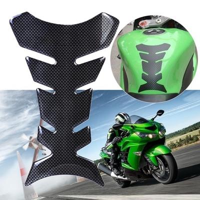 Etiqueta protectora universal de la almohadilla del tanque de combustible del gas del gel de la fibra de carbono 3D de la motocicleta