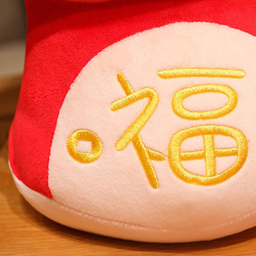 God of Wealth Snake Plush Doll Toy Fruits Lucky Snake Plushies Doll  Children