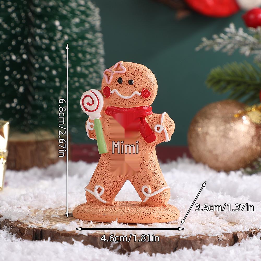 Cartoon Gingerbread Man Christmas Ornament: Holiday Window Decoration & Children's Gift